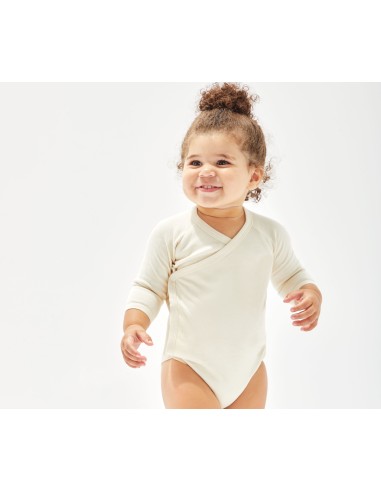 B-BZ60-Baby Long Sleeve Kimono Bodysuit